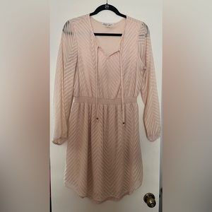 Cream Textured Dress
